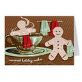 Seed Paper Shape Holiday Greeting Card - Warmest Holiday Wishes Candy Cane